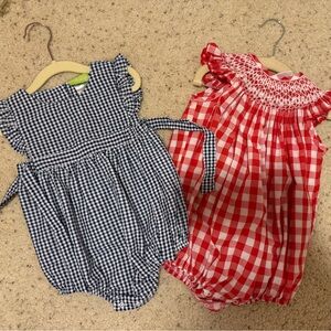 Gingham Romper Bundle smocked auctions and classic whimsy